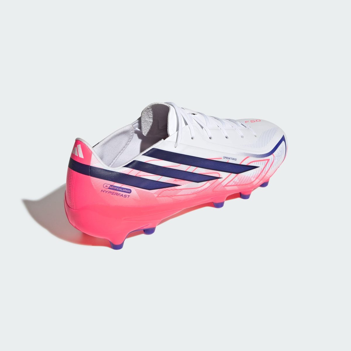 Chaussure De Football F50 Hyperfast League Terrain Synthétique Chaussure De Football F50 Hyperfast League Terrain Synthétique cloud white / solar purple / solar turbo, adidas Performance