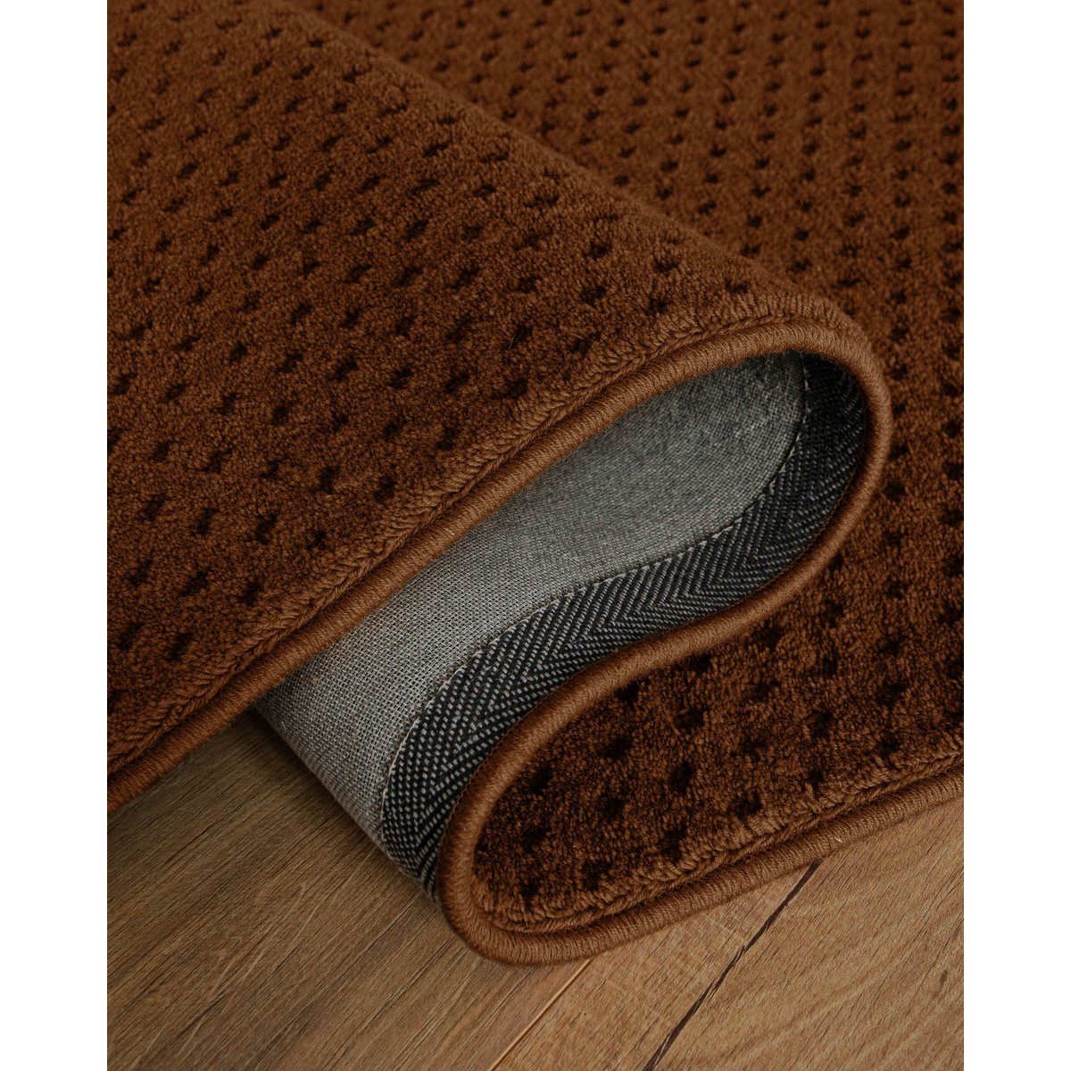 Tapis en laine avec relief , CASTELLO THREE marron, WECON HOME