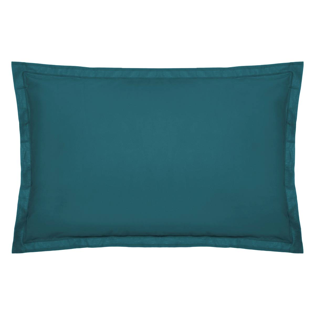 Taie d'oreiller en coton CARINA bleu canard, ATMOSPHERA