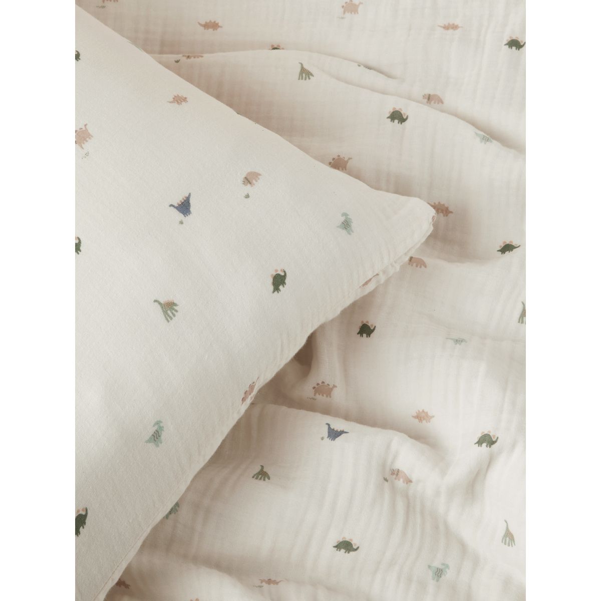 Parure housse de couette en coton mini dino, NEXT