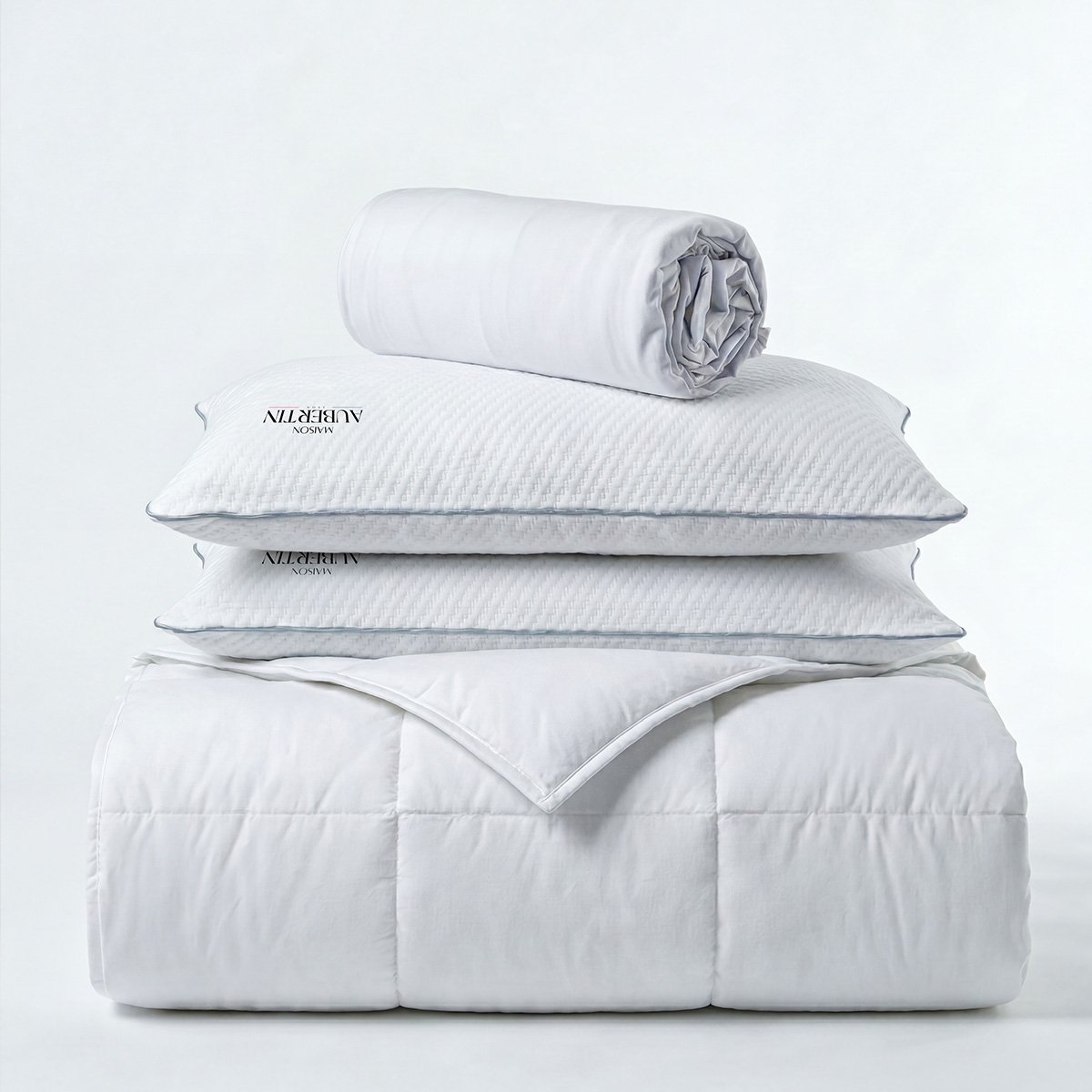 Pack d'accessoires de literie - PRET-A-DORMIR blanc, MAISON AUBERTIN