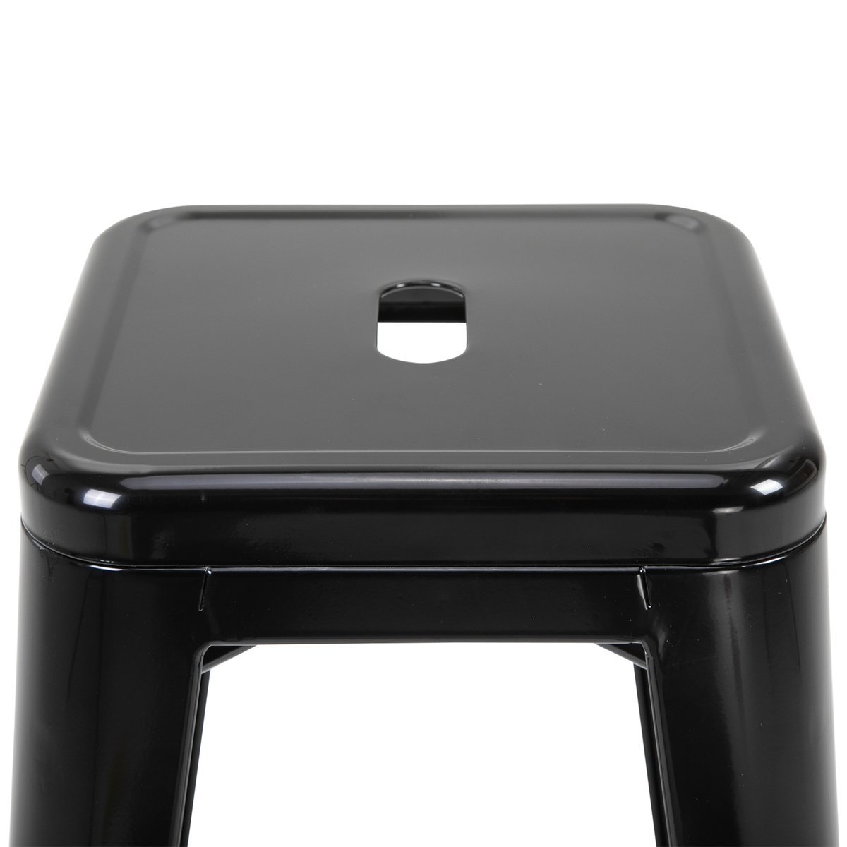 Tabouret de bar Métal Noir noir, HOMCOM