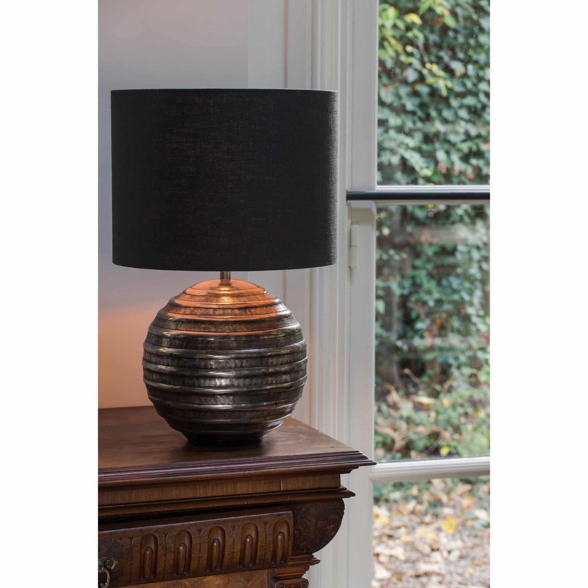 Abat-Jour Textiles LIVIGNO noir, LIGHT & LIVING