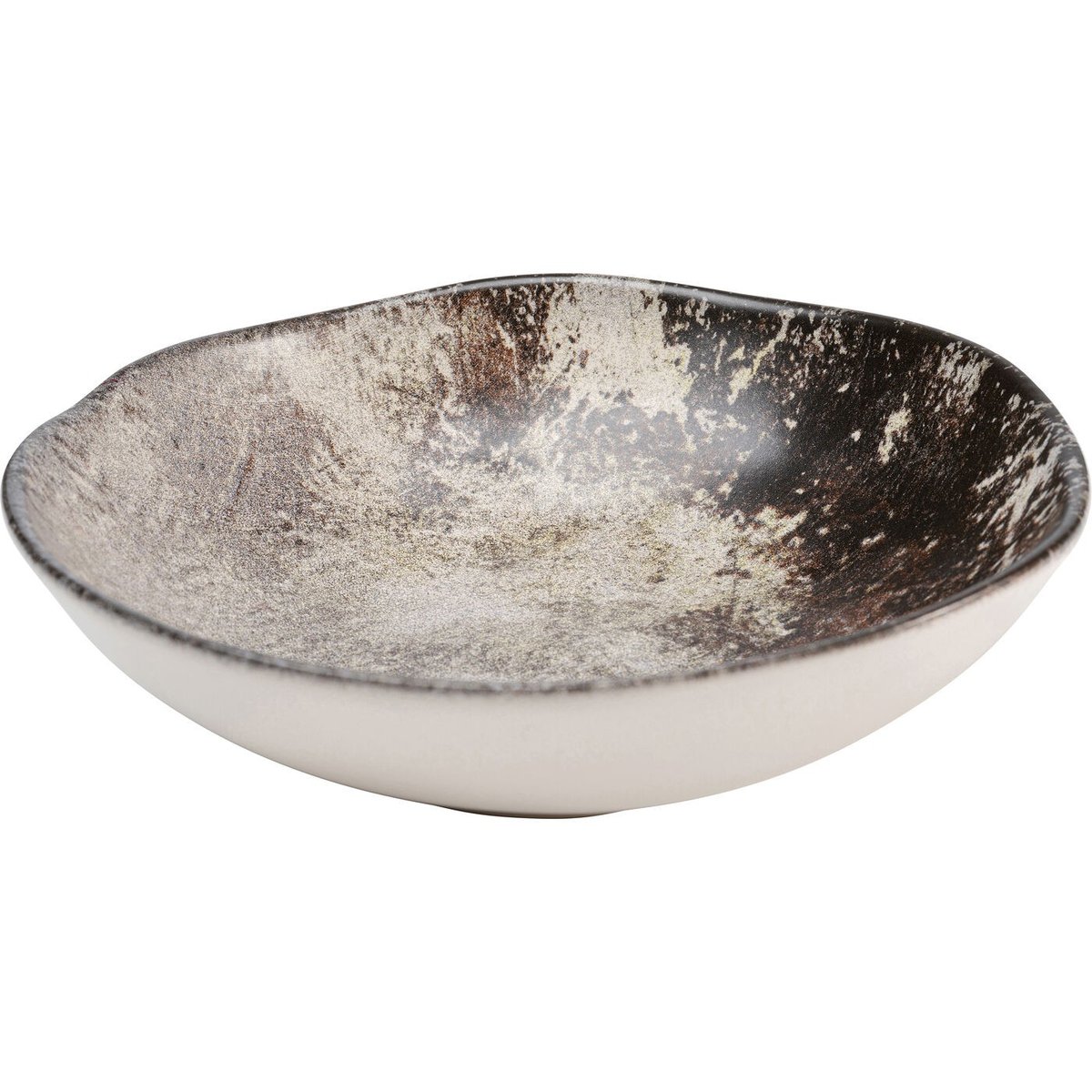 Lot de 4 assiettes creuses, SAVANNAH marron, KARE DESIGN