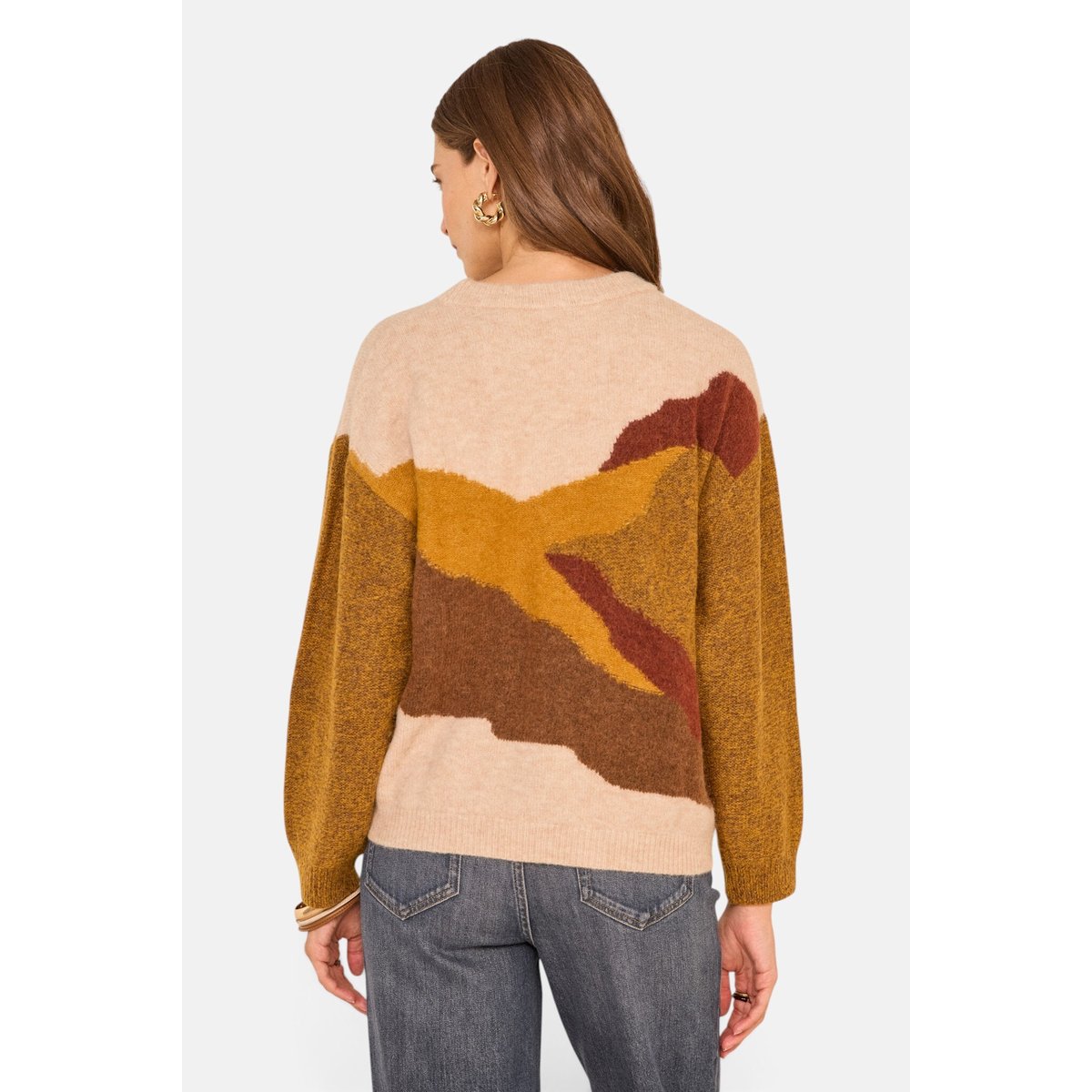 Pull en laine mélangée ARIZONA safran, Maison 123