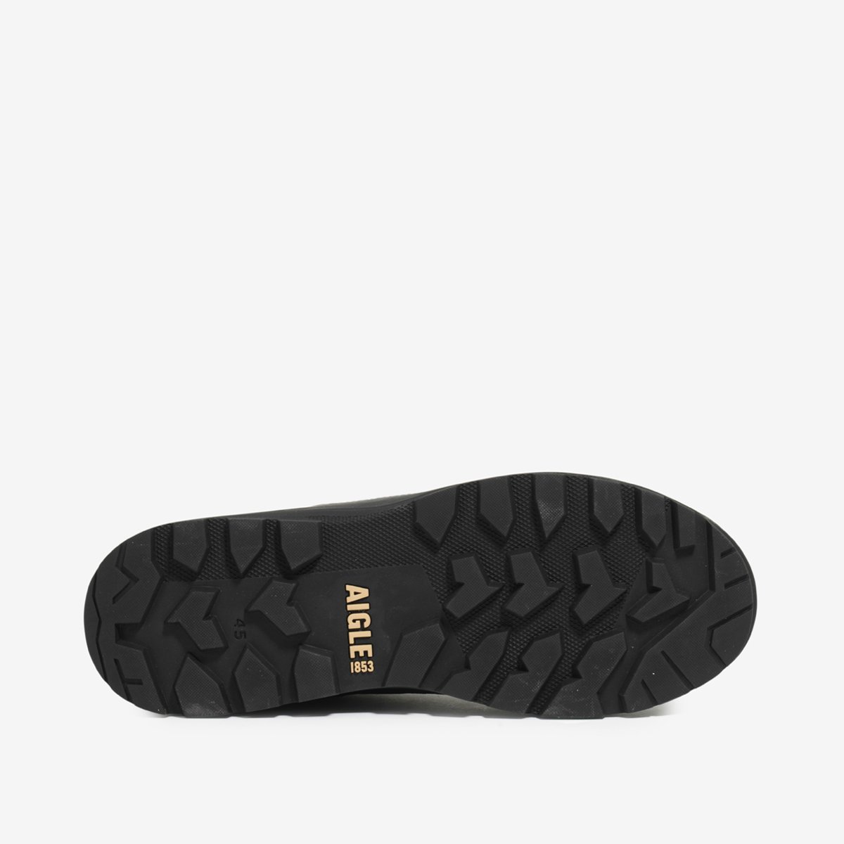 Chaussures de marche en cuir NEW PLUTNO MTDL marron foncé, AIGLE