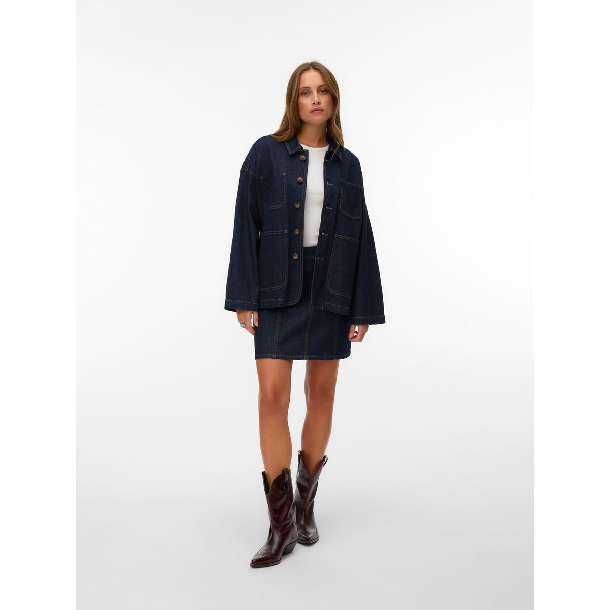 Veste En Jean dark blue denim, VERO MODA