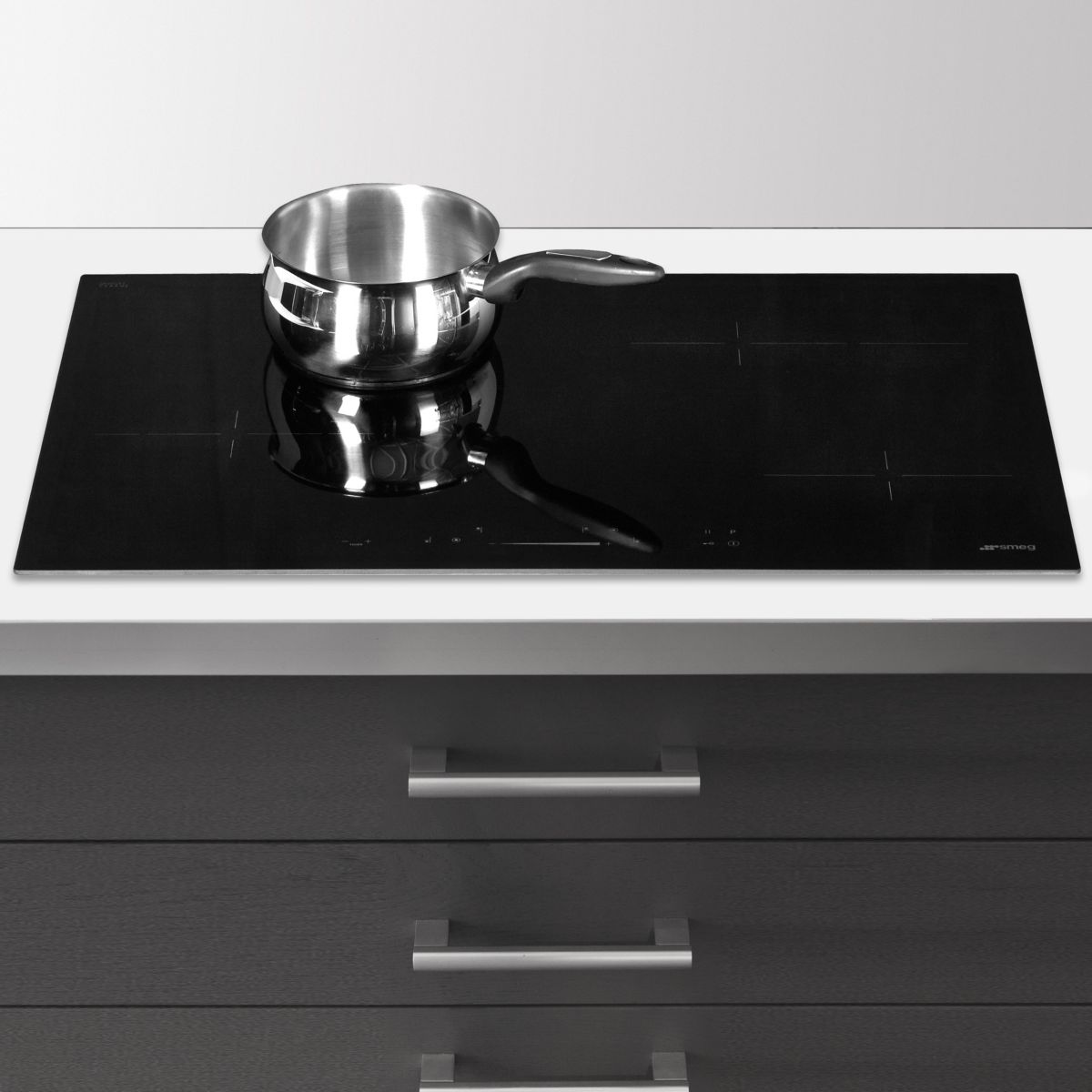 Plaque vitrocéramique SE484EMTD noir, SMEG