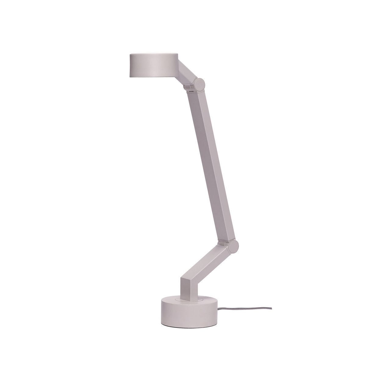Lampe de table en fer et polycarbonate VERVE gris clair, HUBSCH