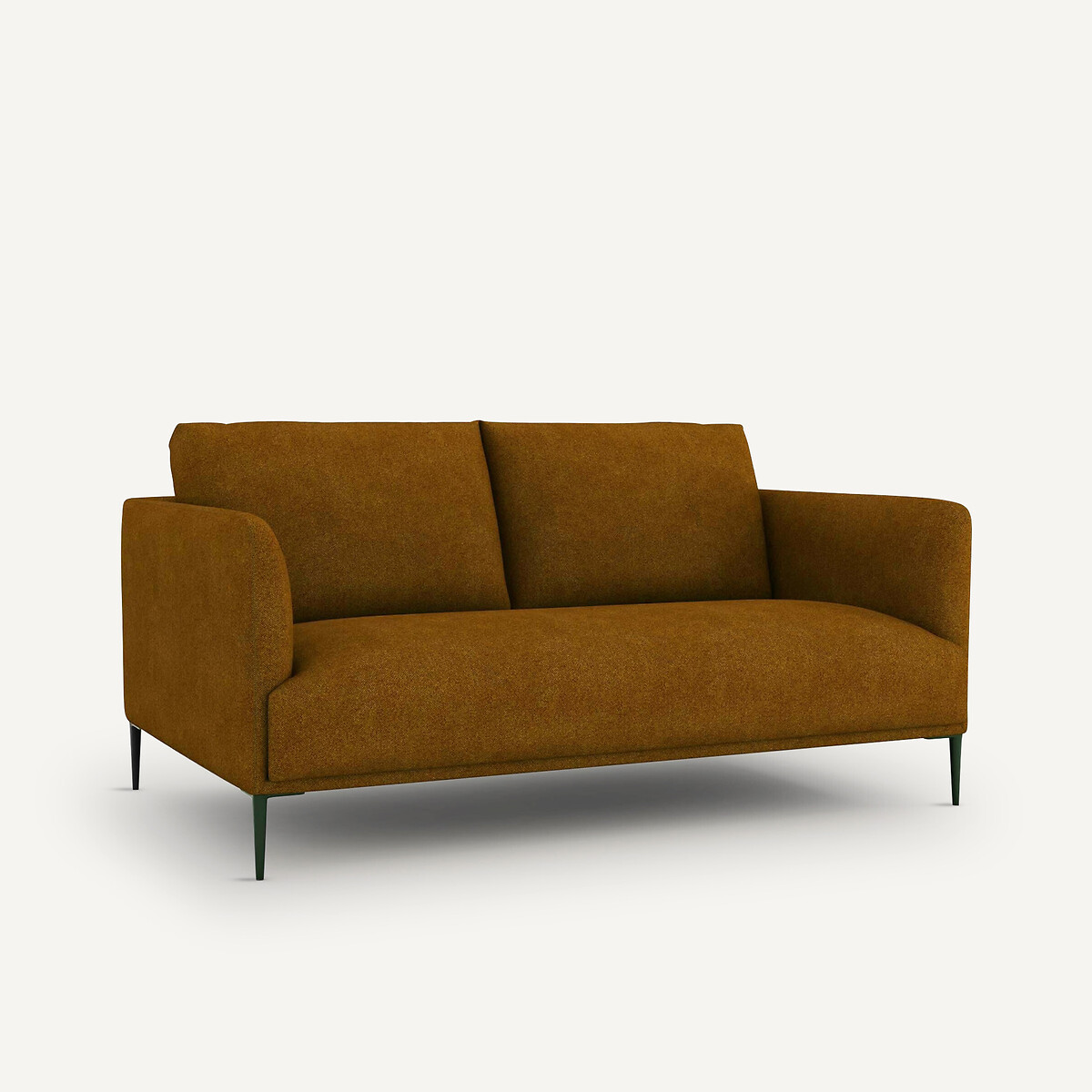 Compacte zetel in gemêleerde gevlochten stof, Oscar amber honing, AM.PM X EMMANUEL GALLINA