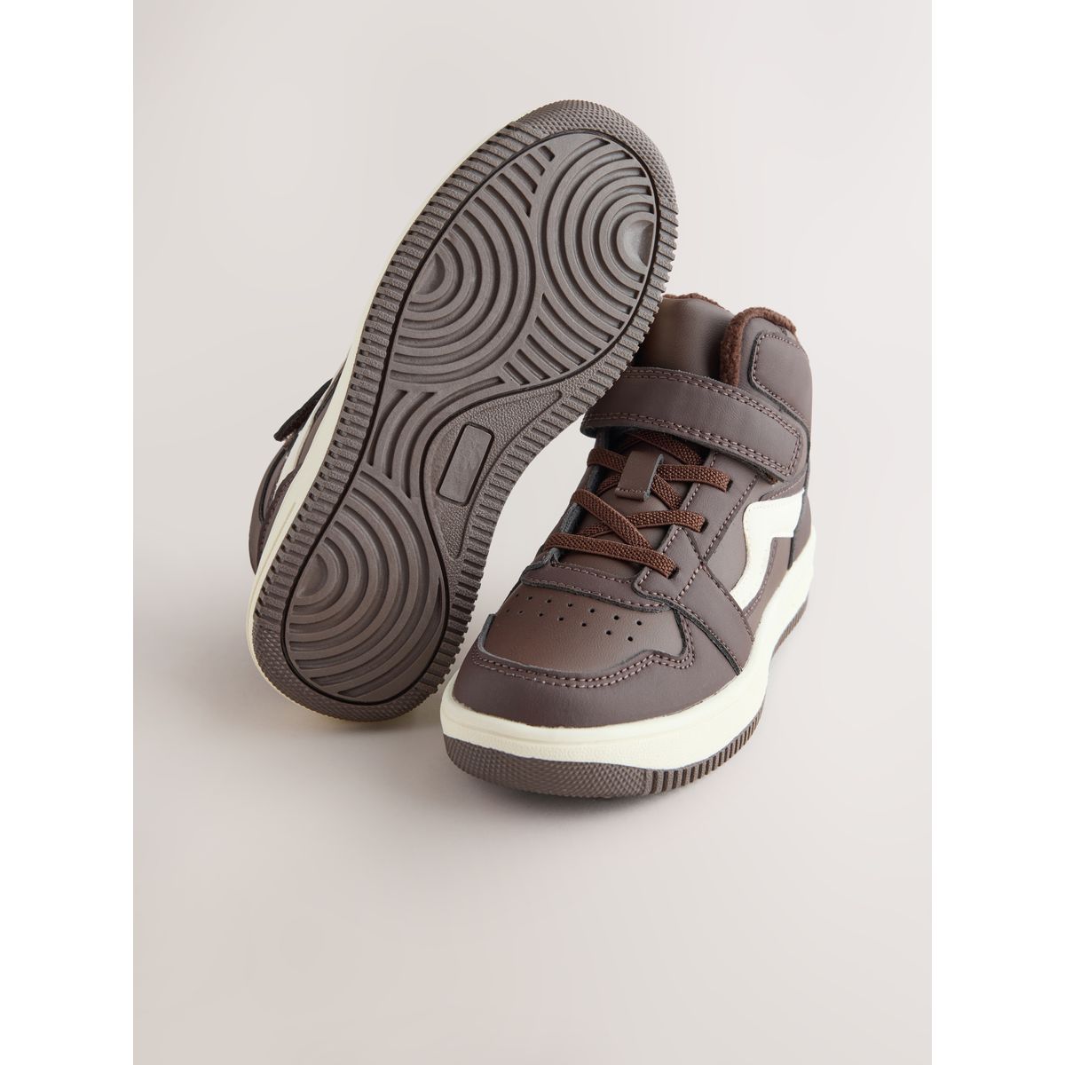 Baskets montantes marron chocolat, NEXT