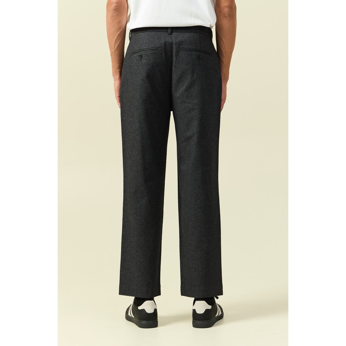 Pantalon chino large longueur 32 gris foncé, BONOBO