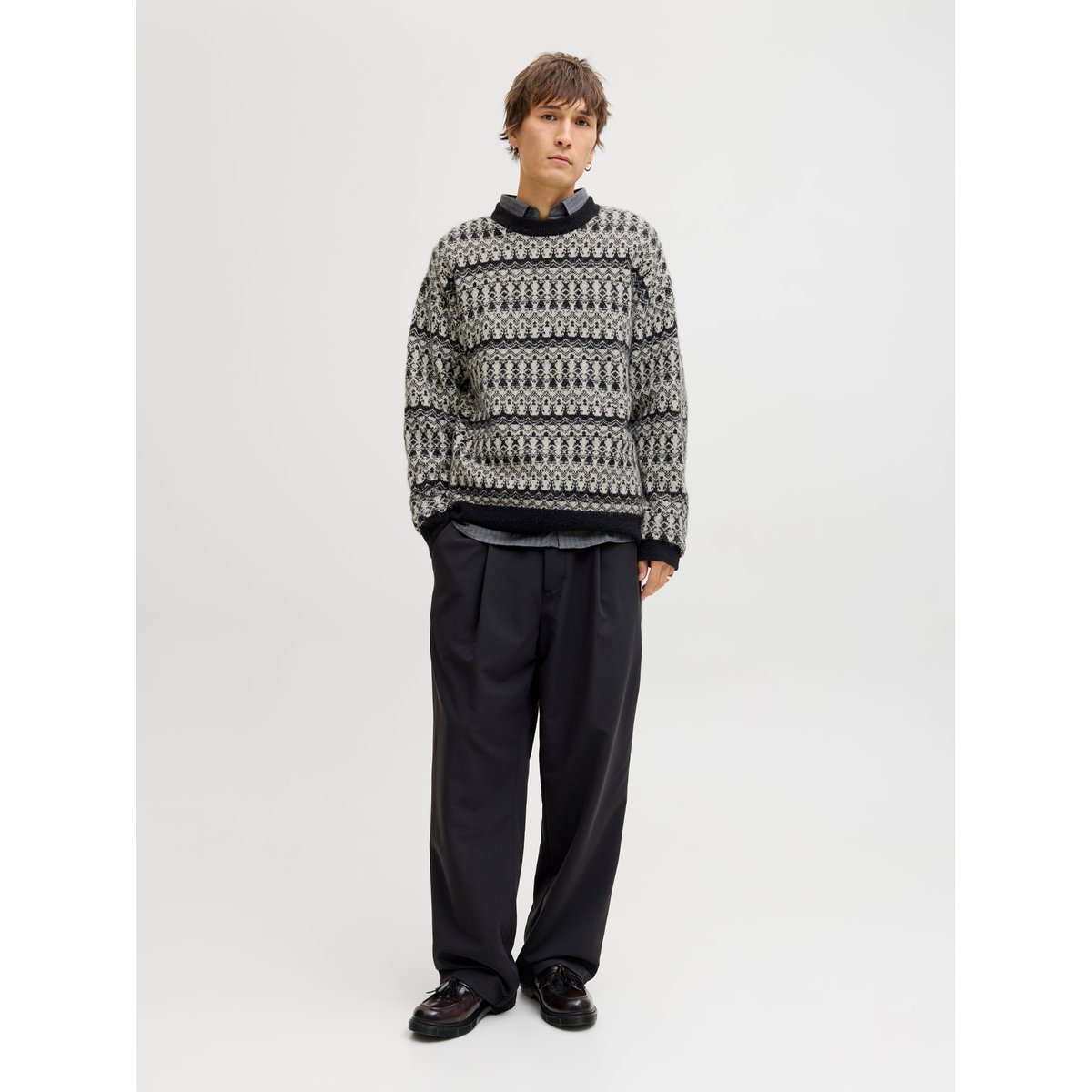 Pull En Maille noire - black, JACK & JONES
