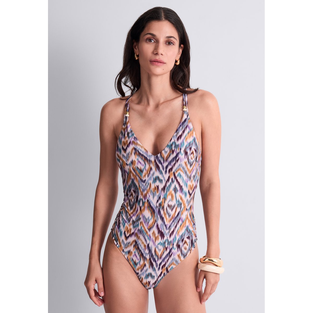 Maillot de bain une piece Aurora Sands rose, AUBADE