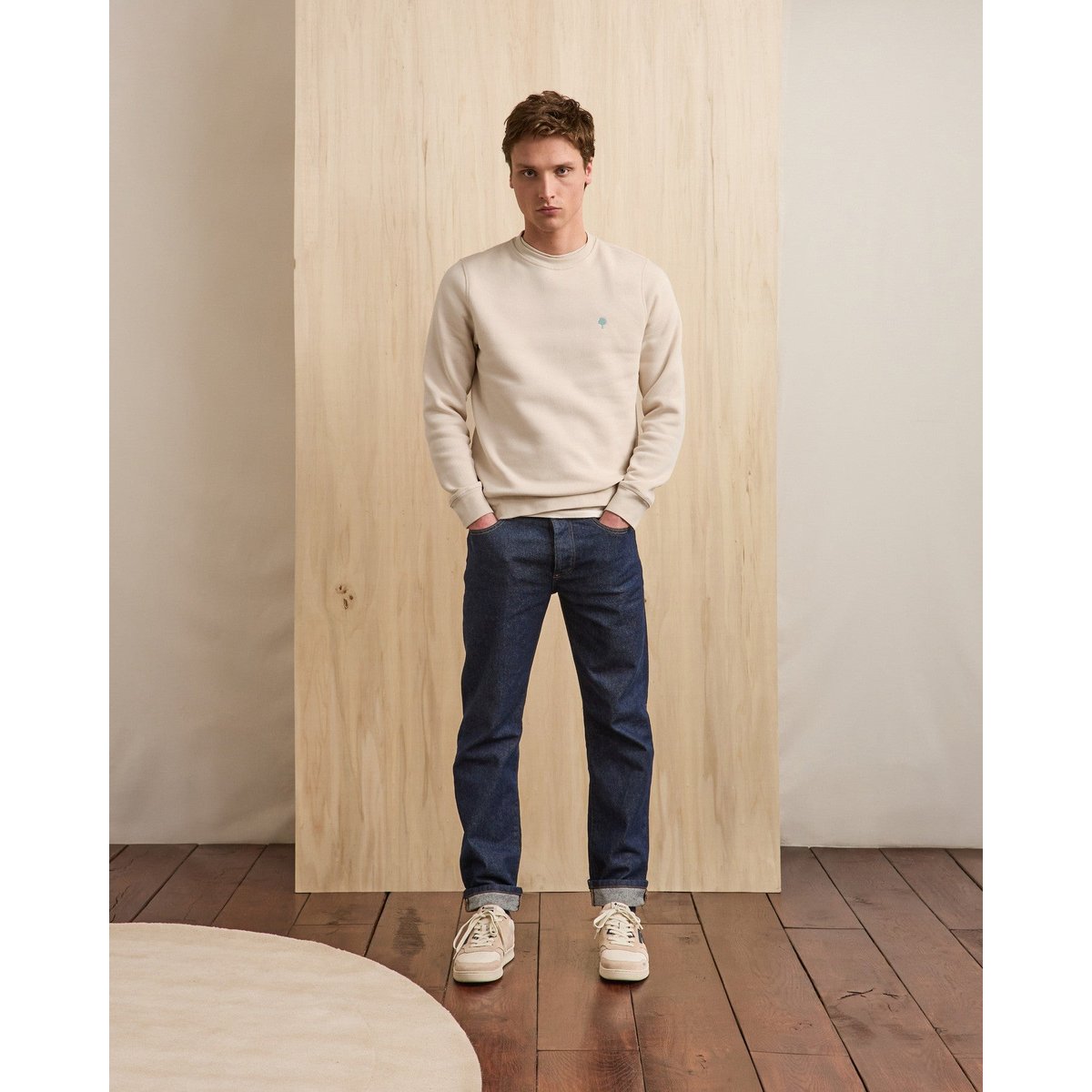 Sweat DONZY beige foncé, FAGUO