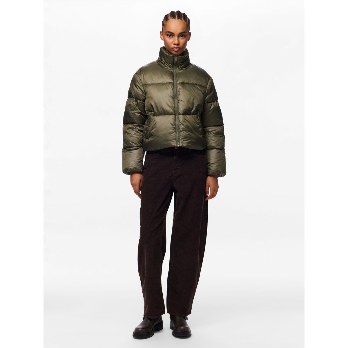 Veste Rembourrée ivy green, PIECES