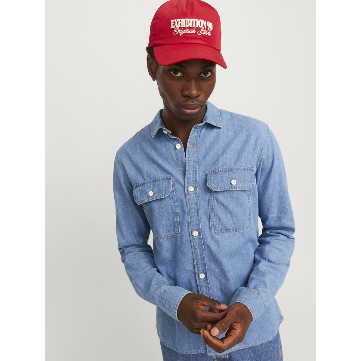 Chemise En Denim light blue denim, JACK & JONES