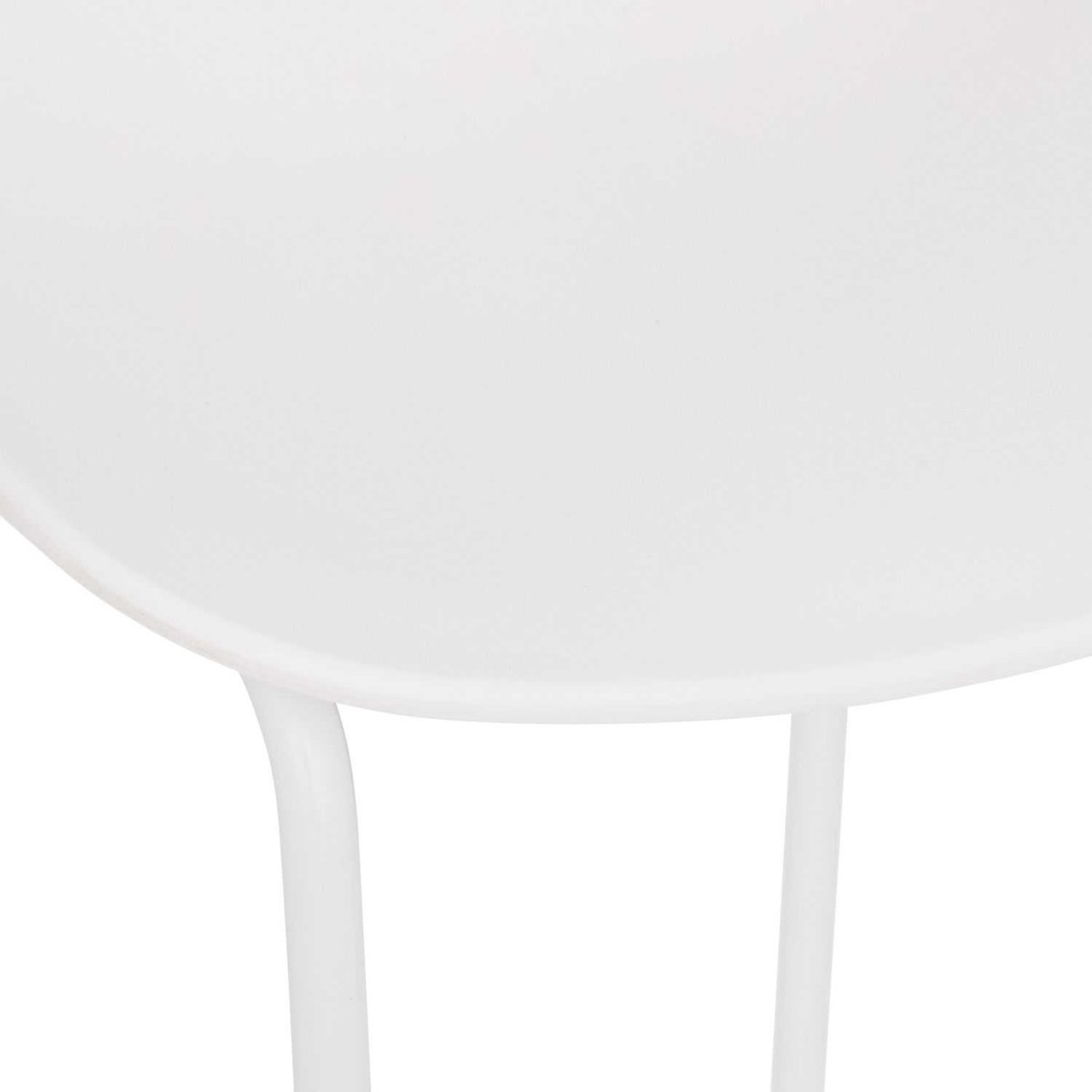 Lot de 2 tabourets de bar design minimaliste OTAC blanc, TOILINUX