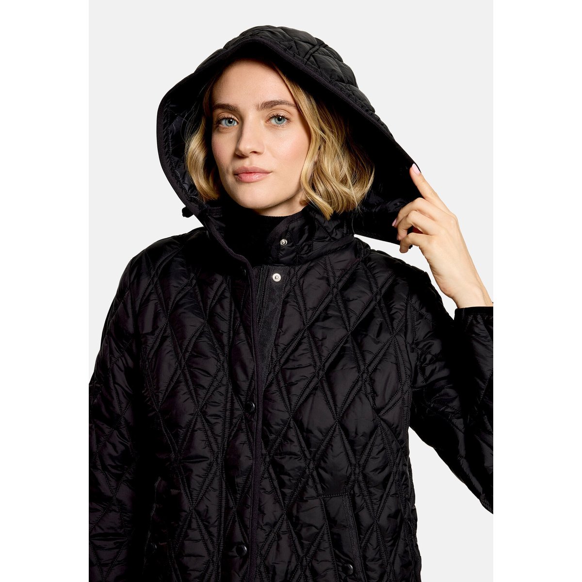 Veste outdoor à capuche amovible noir, BETTY BARCLAY