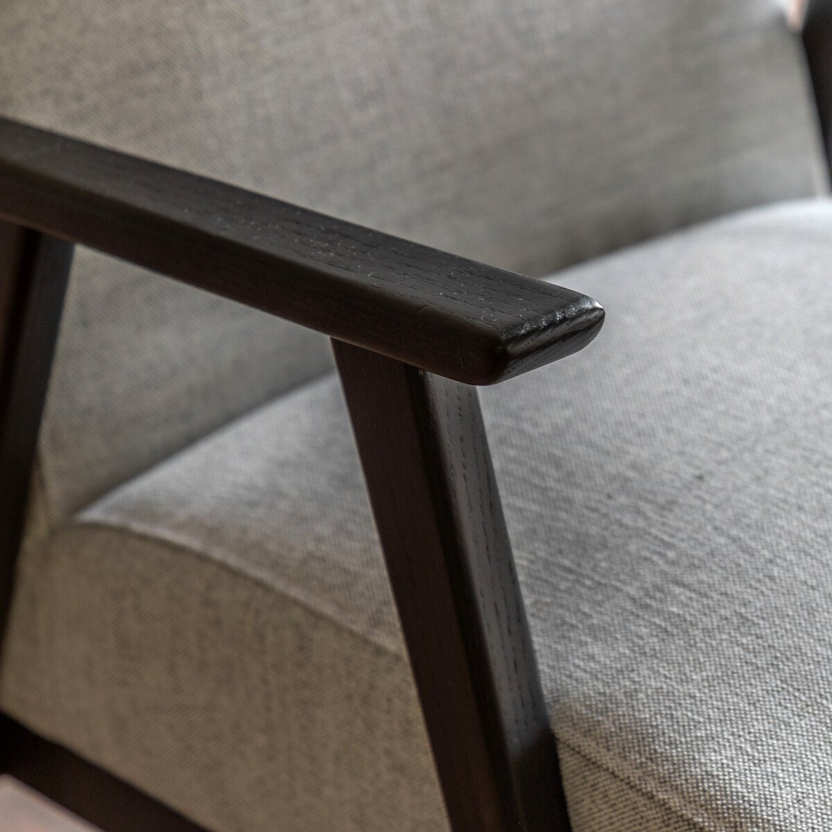 Berlin Mid-Century Armchair with Solid Wood Frame natural, ÉDITÉ