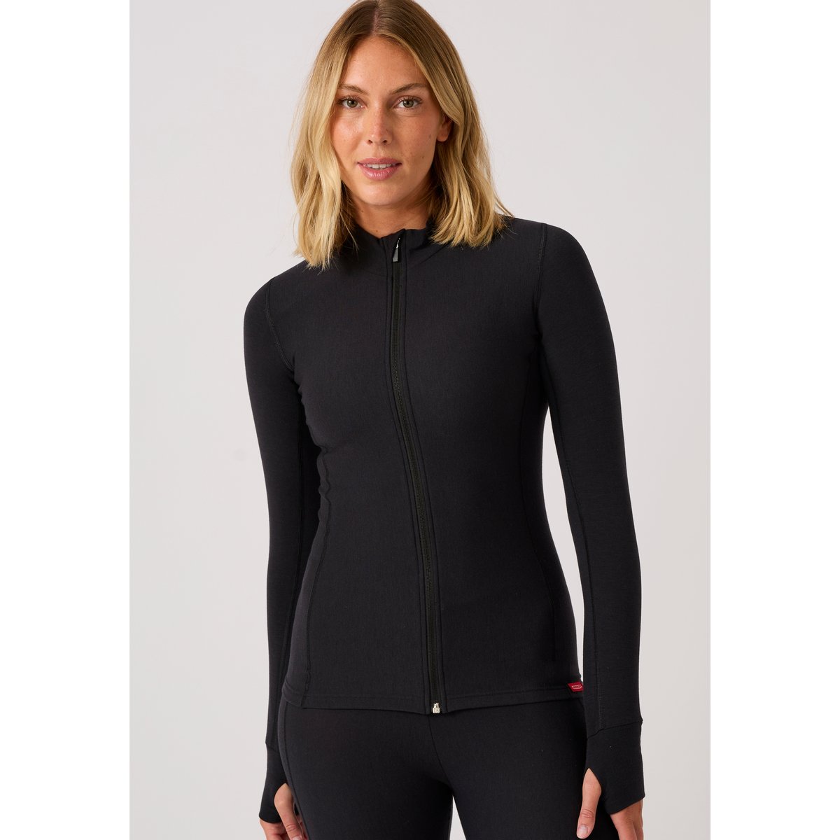 T-shirt zippé Thermolactyl Comfort 4 noir, DAMART SPORT
