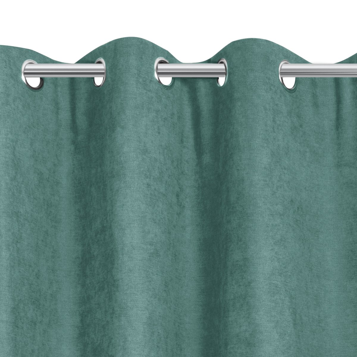 Rideau anti-froid doublé polaire vert d'eau, HOME MAISON