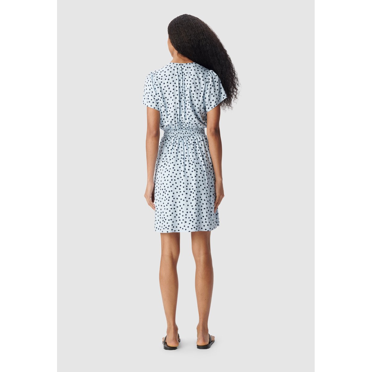 Robe imprimé pois bleu ciel, IKKS