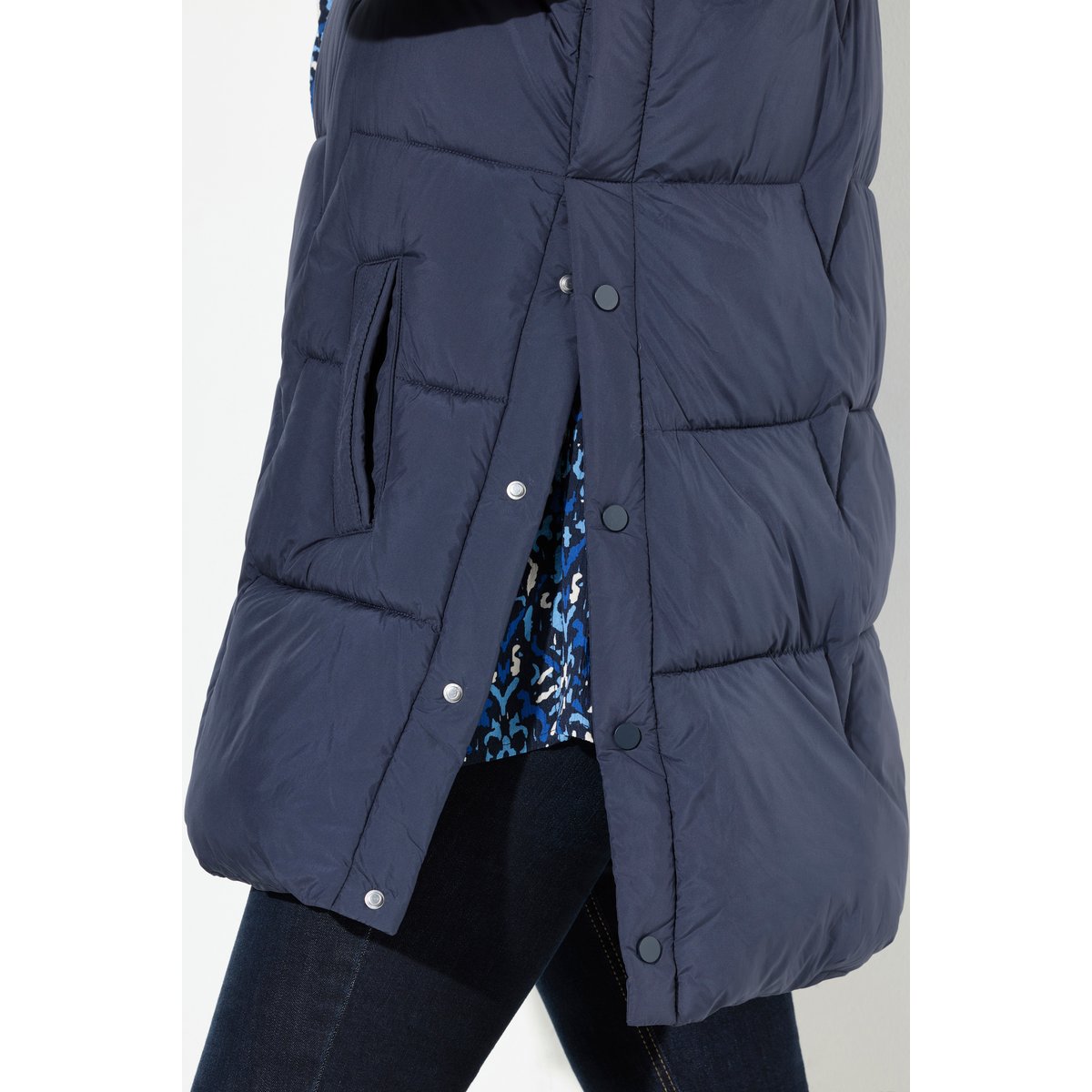 Gilet matelassé sans manches marine, ULLA POPKEN