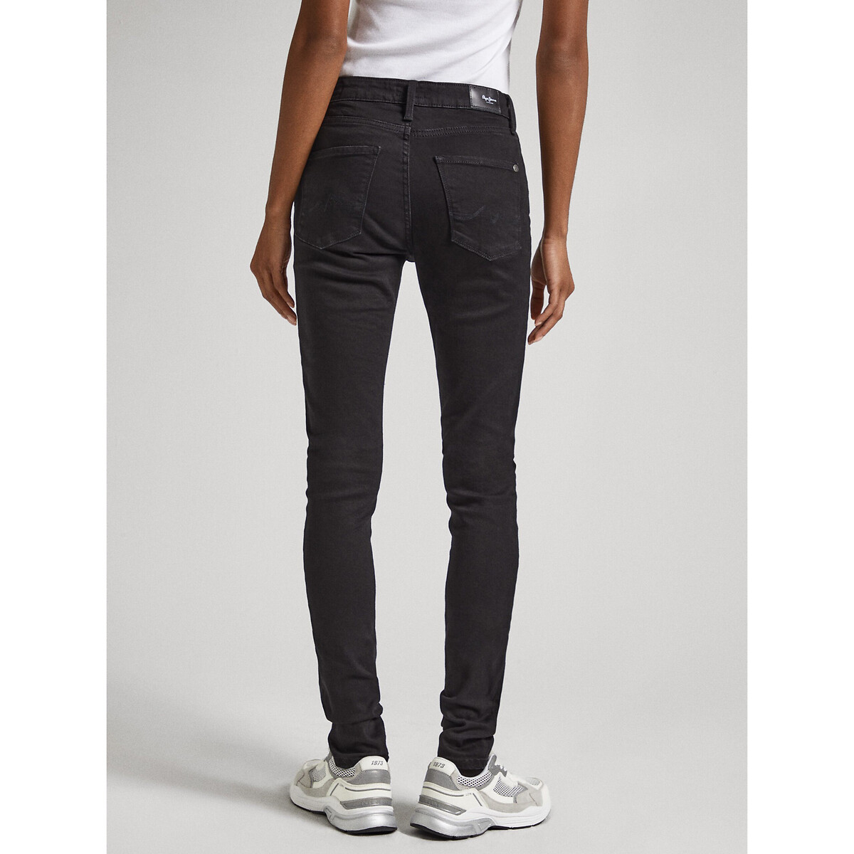 Jean Skinny, taille haute black rinse, PEPE JEANS
