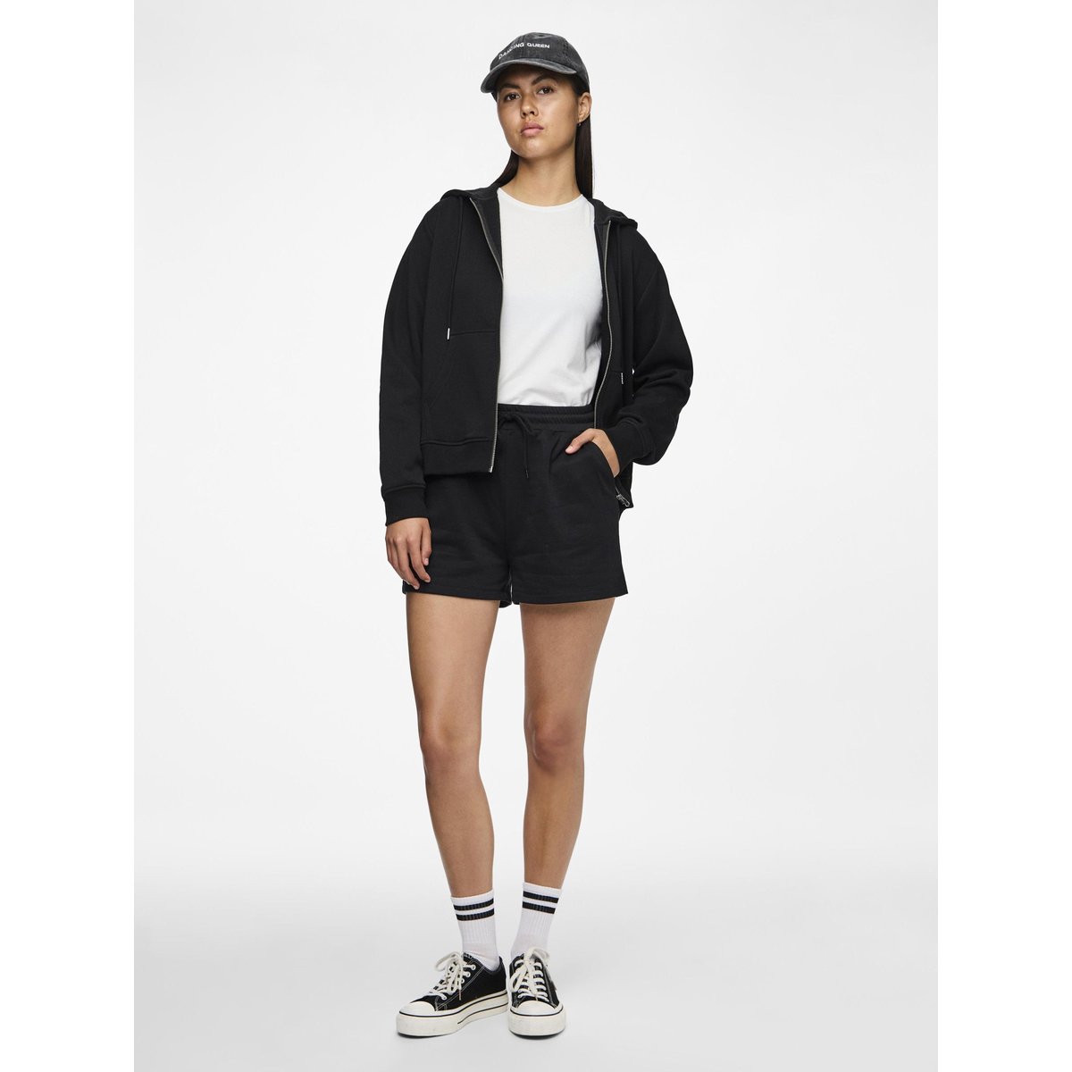 Shorts En Molleton noir - black, PIECES
