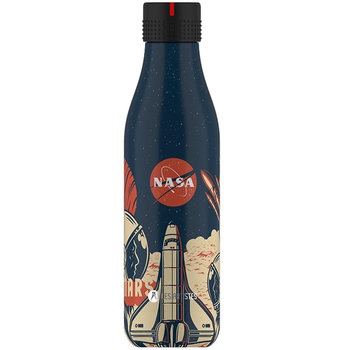 Bouteille isotherme NASA 500 ml noir, LES ARTISTES PARIS