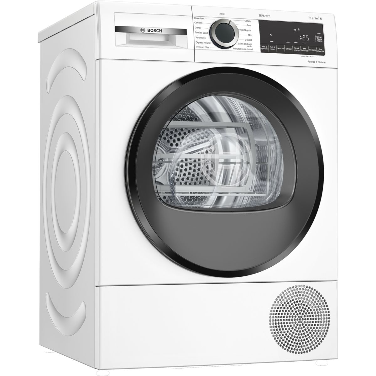 Sèche linge pompe à chaleur WQG1450BFR couleur unique, BOSCH