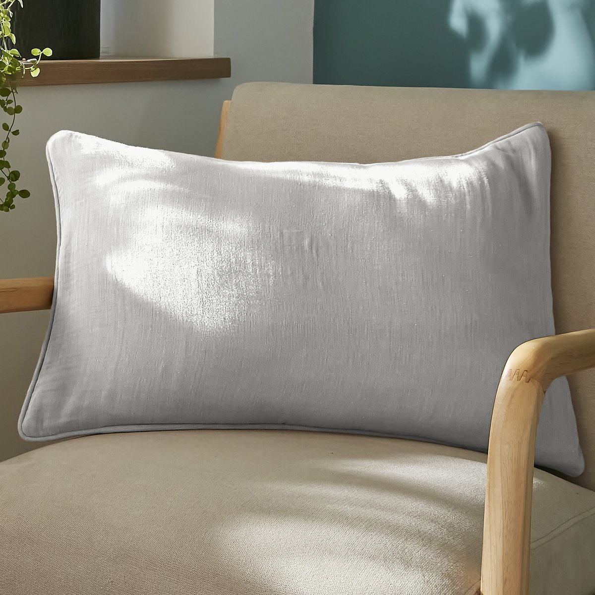 Coussin rectangulaire déhoussable 40x60 cm Gaze de Coton Terra Nuage nuage, EDEN