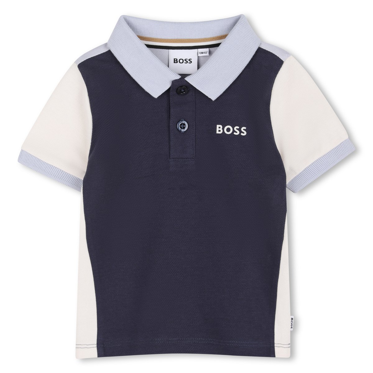 Polo manches courtes bleu cargo, BOSS KIDSWEAR