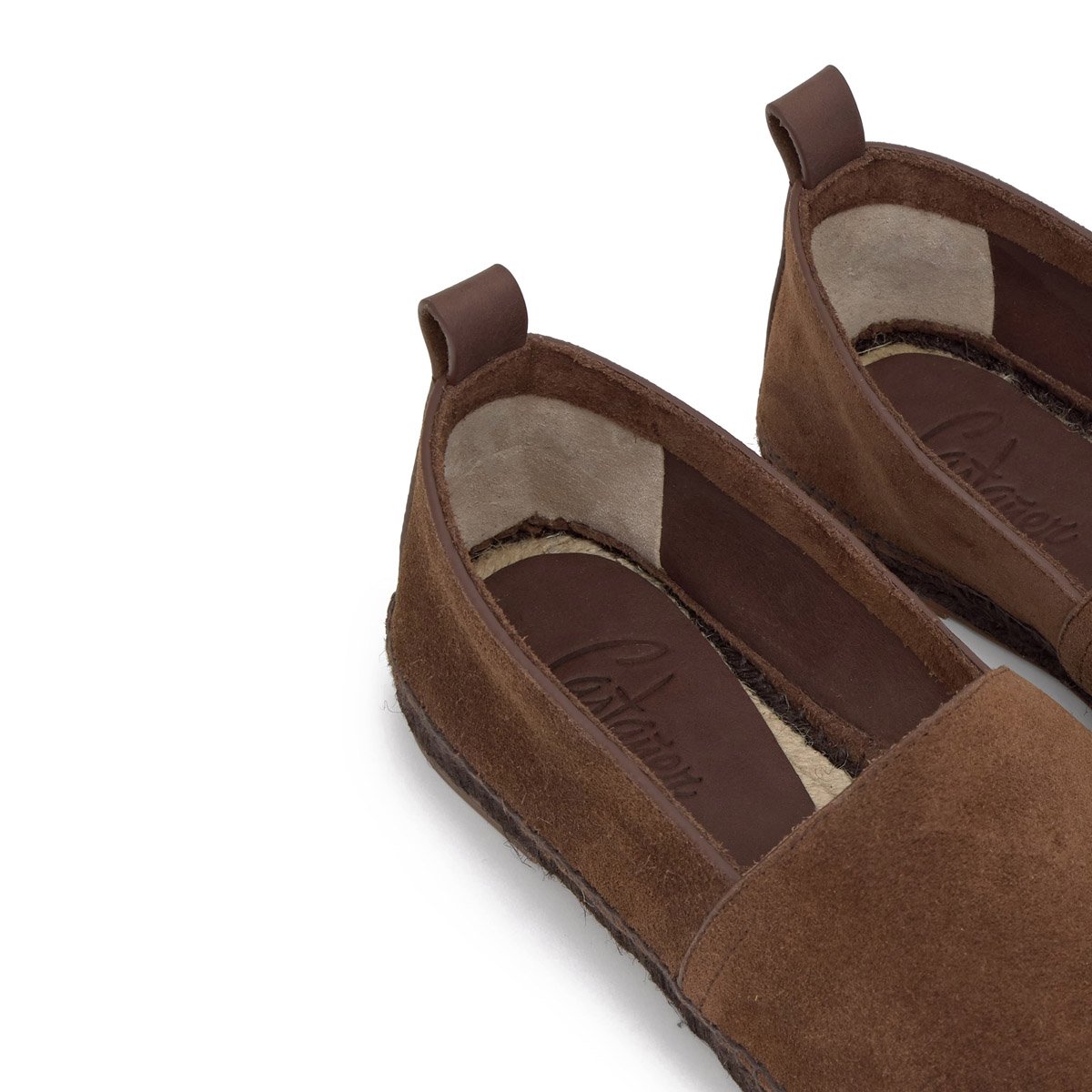 Espadrilles plates à plateforme tressée PIERO PLATFORM chocolat, CASTANER