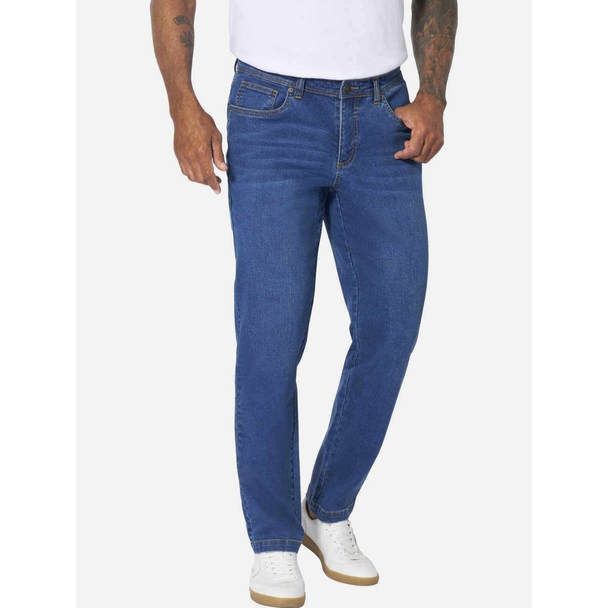 Jean taille basse BOLKER bleu, JAN VANDERSTORM