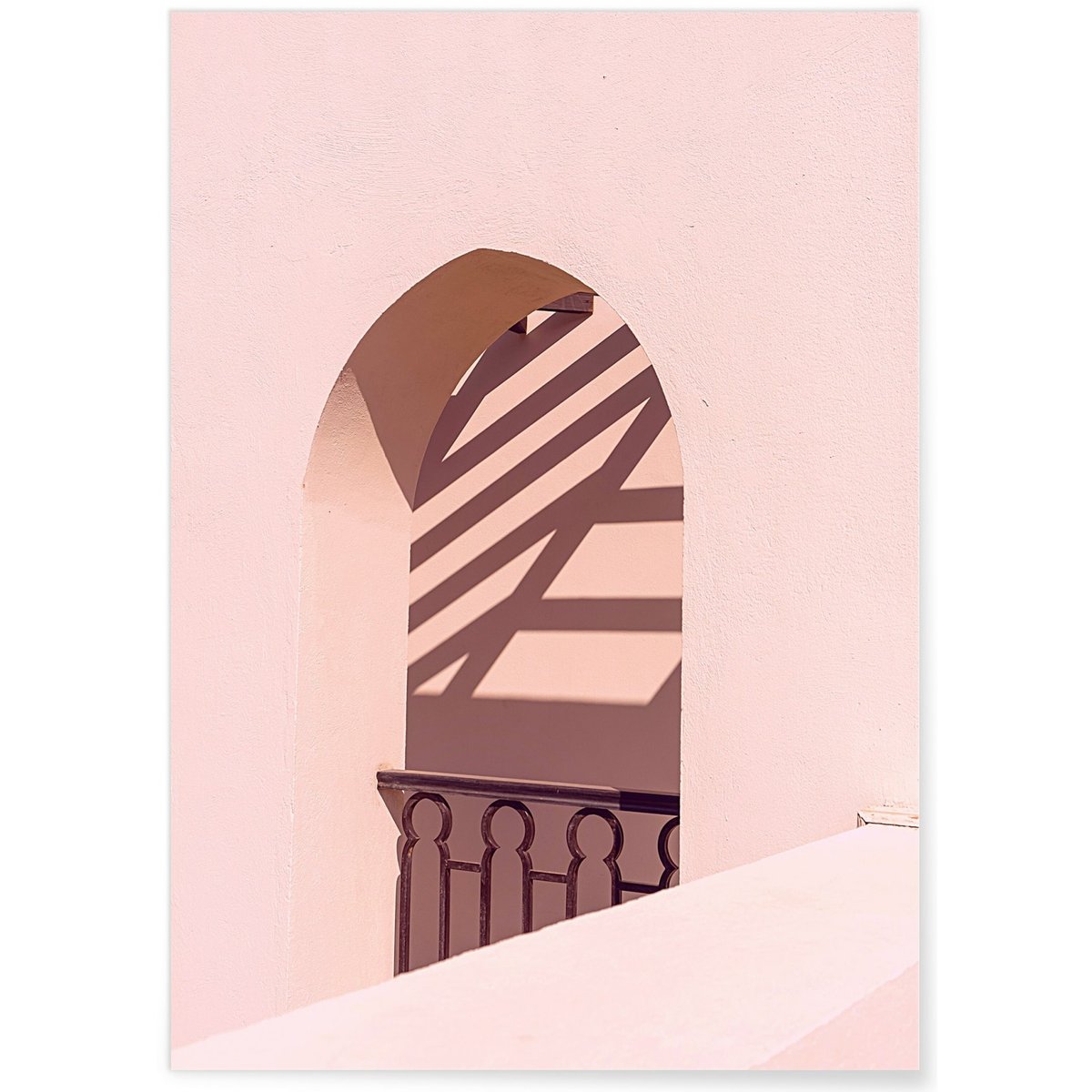Affiche Murs Roses blanc, L'AFFICHERIE