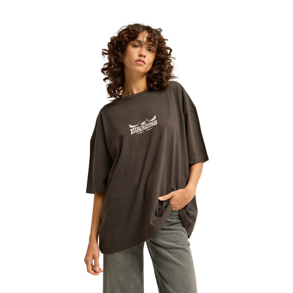 T-shirt oversize TROPICAL FILMORE noir off black, BILLABONG