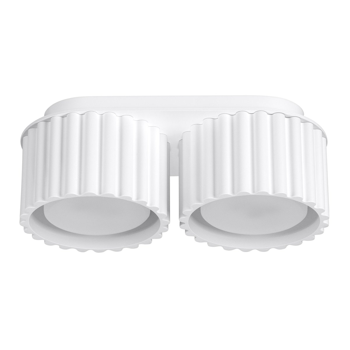 Plafonnier Aluminium Blanc Gx53 2 Aura blanc, EDEN