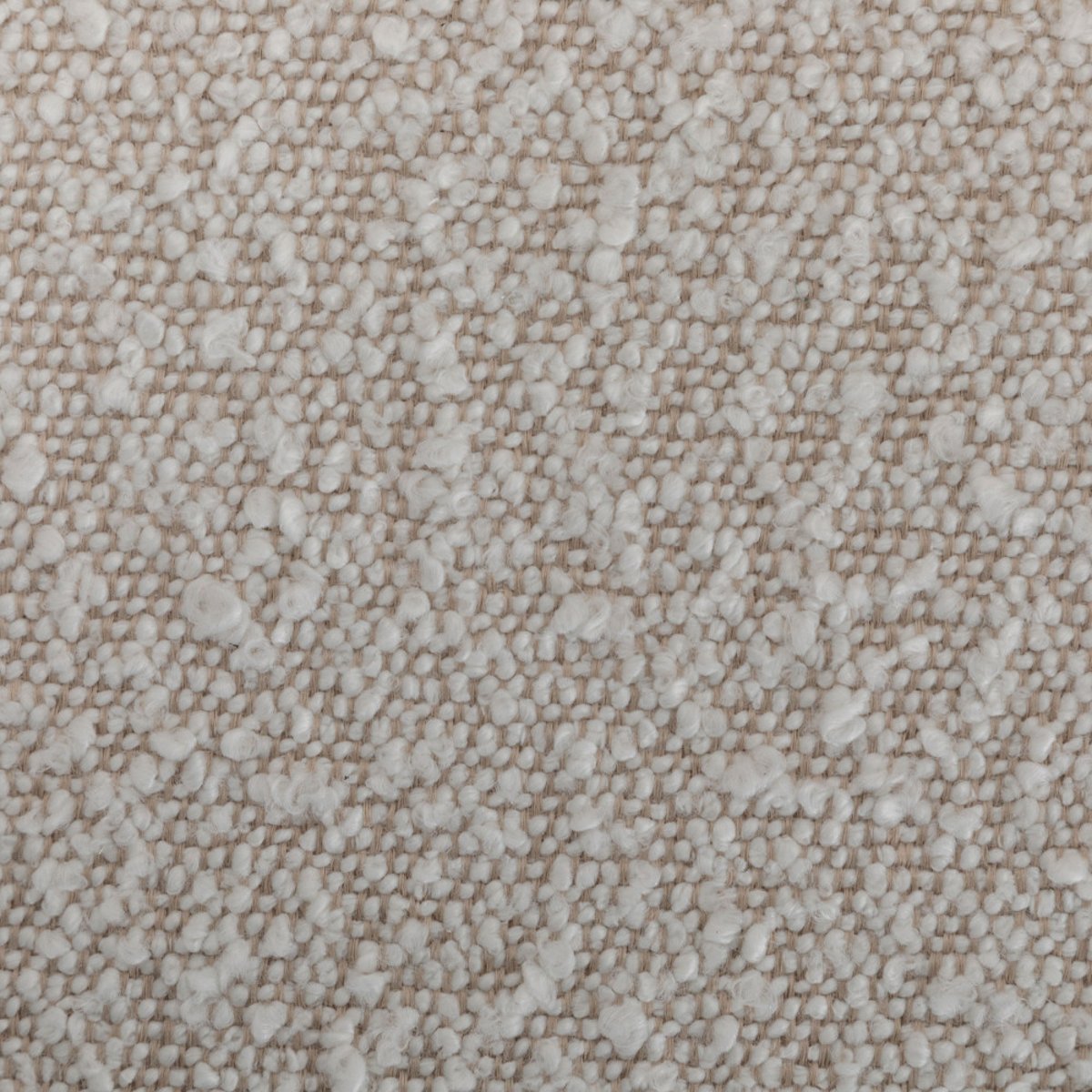 Chaise de bureau en tissu bouclette et métal- KOOIJ écru, DRAWER
