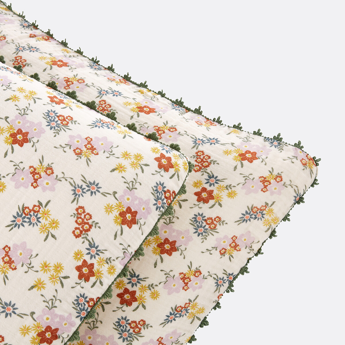 Missia Cotton Muslin Pillowcase floral print, LA REDOUTE INTERIEURS