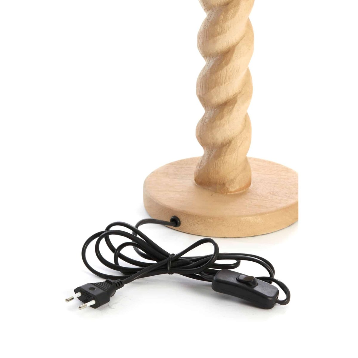 Base De La Lampe Bois NANNO naturel, LIGHT & LIVING