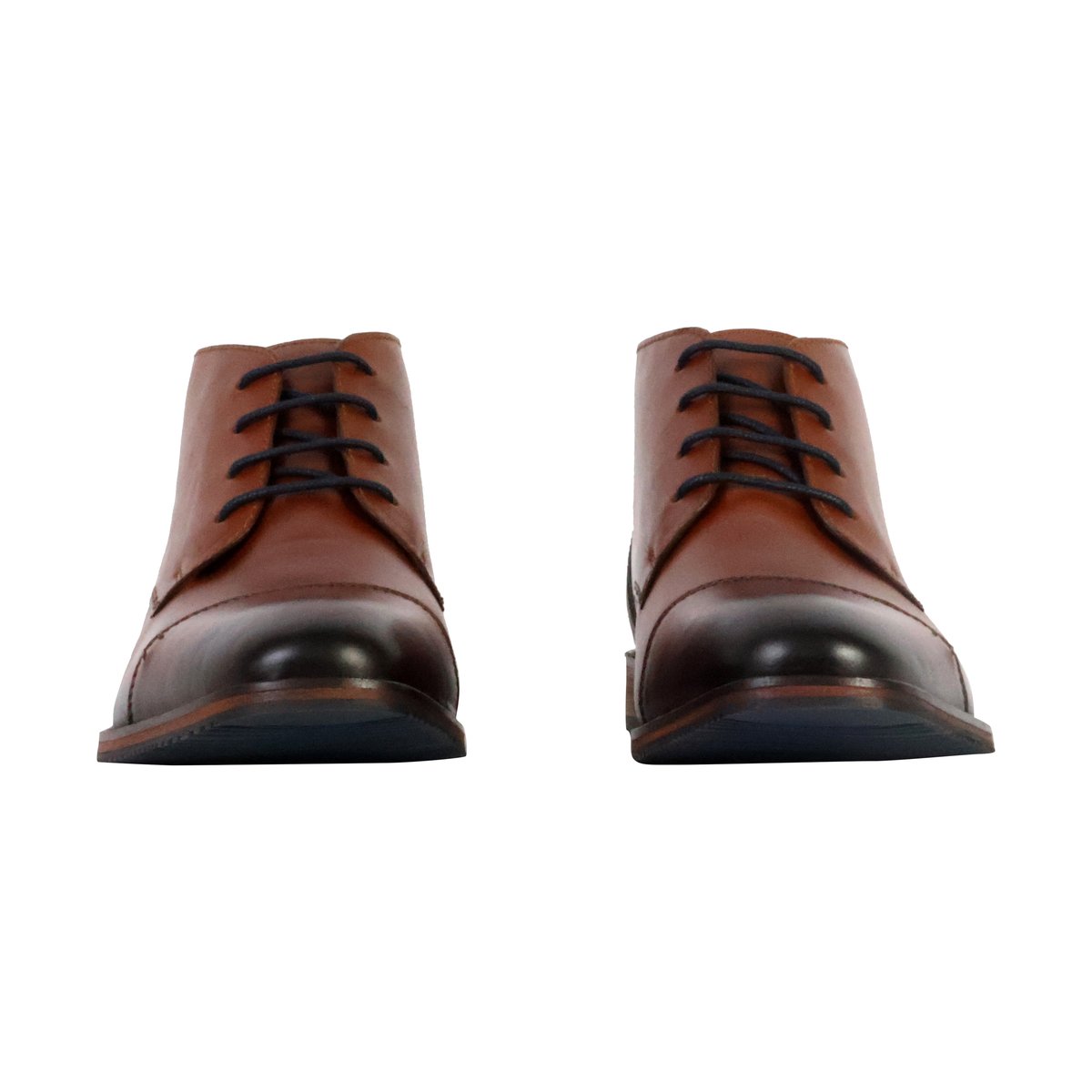 Derbies Cuir Nashville cognac marine, REDSKINS