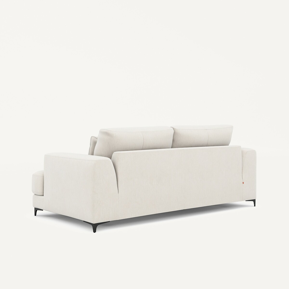 Canapé 3P convertible velours chenille, Marsile blanc, AM.PM