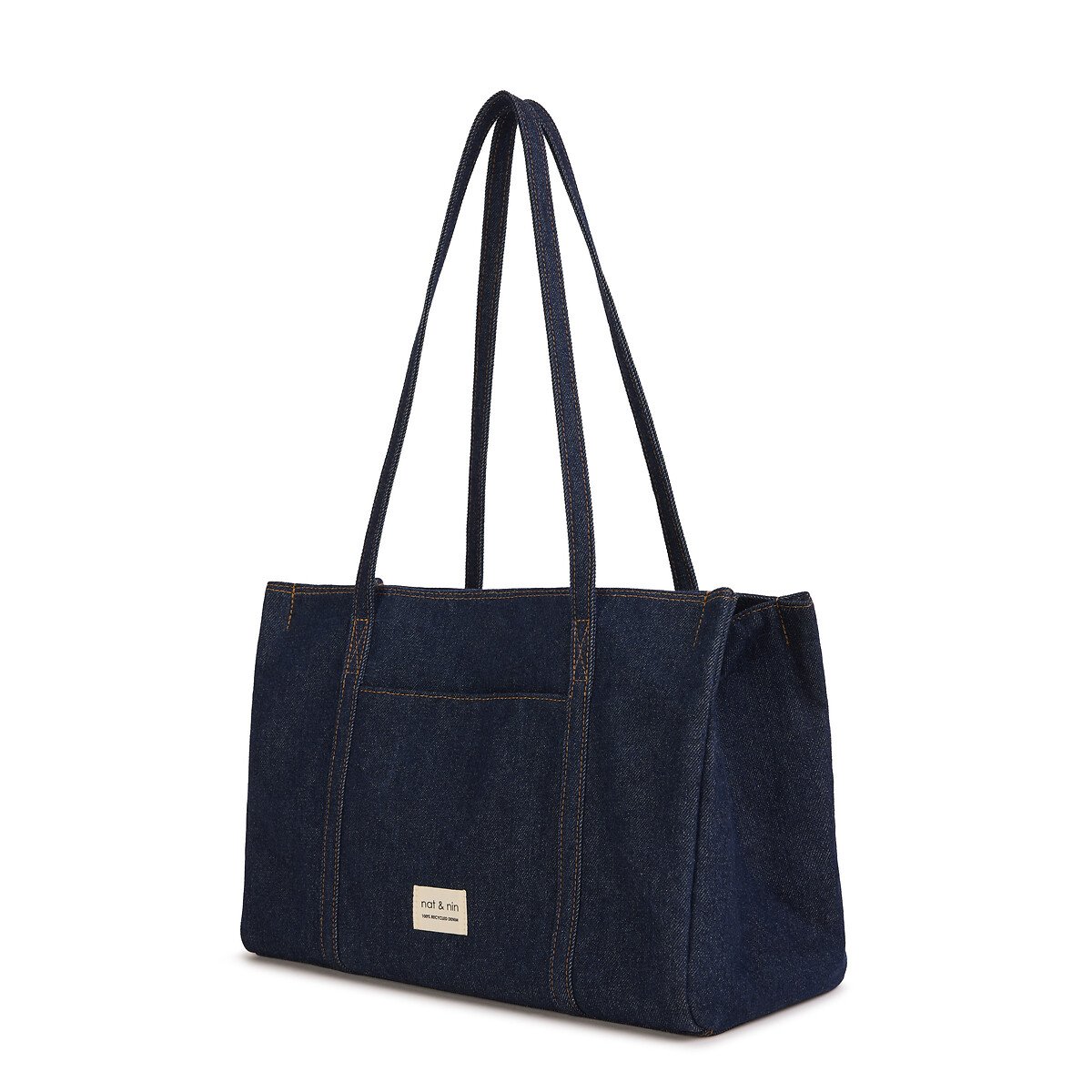 Sac tote bag en toile coton LIAM denim brut, NAT & NIN
