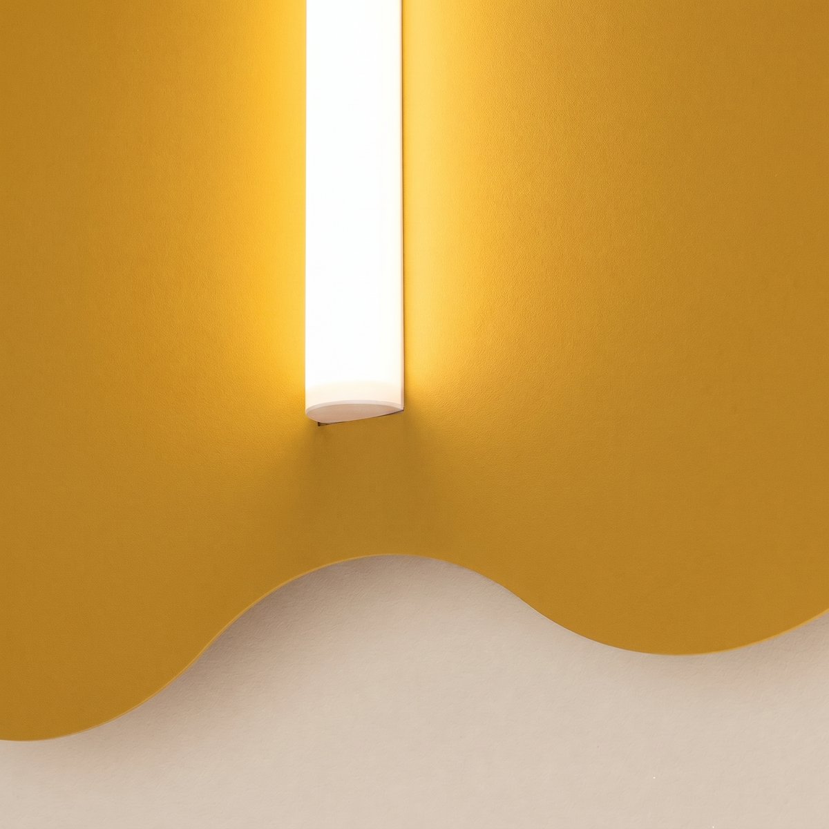 Applique murale Acier Jaune S14d 1 Klover jaune, EDEN