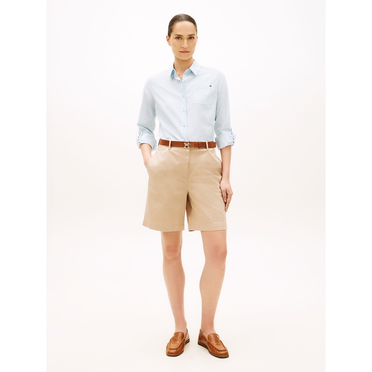 Short chino beige, TOMMY HILFIGER