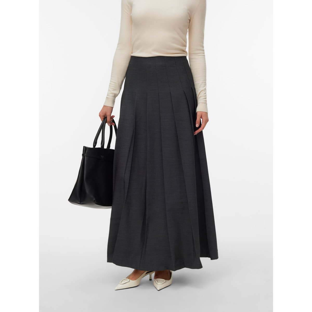 Jupe dark grey melange, VERO MODA