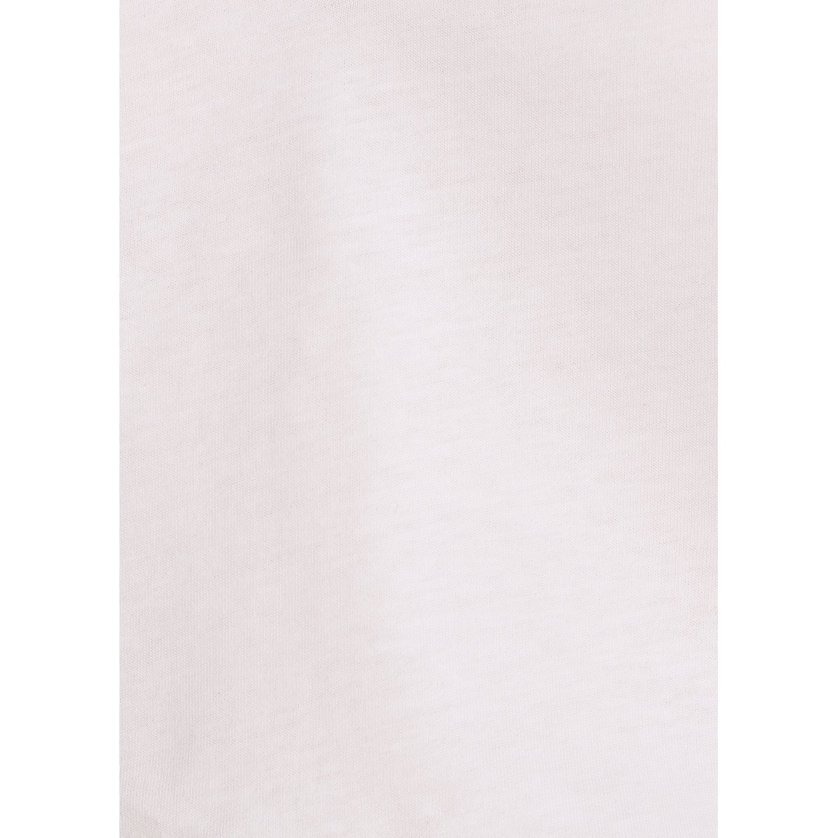 T-shirt droit col V en coton biologique ecru, LA FEE MARABOUTEE