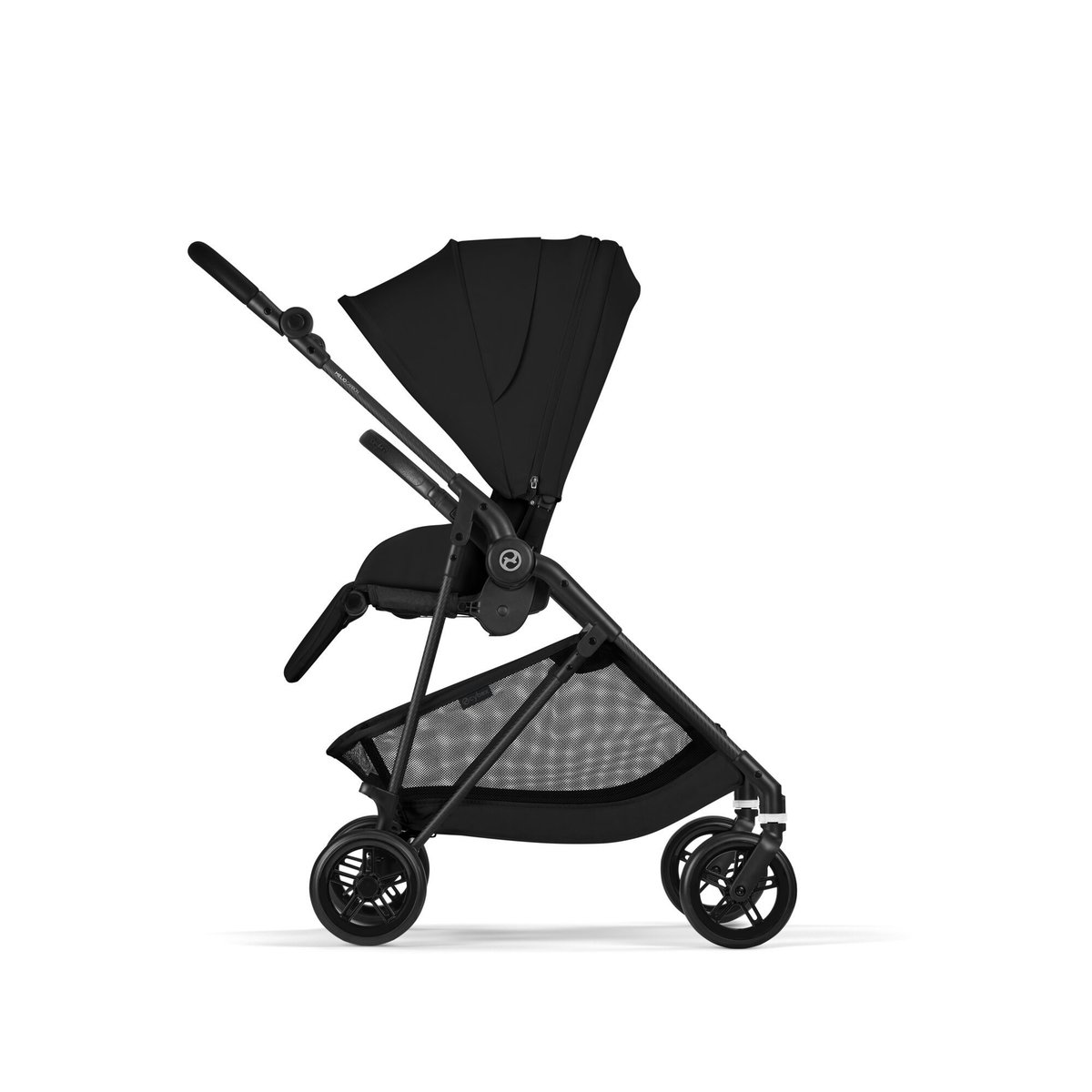 Pack poussette duo Melio Carbon 6 + siège auto Cloud G3 i-Size Tissu Plus noir magic black, CYBEX